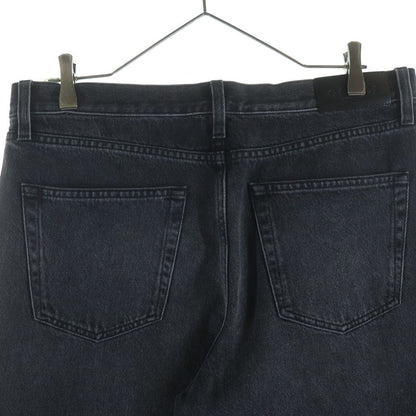 Gucci Cotton Denim Pants with Horsebit Detail Button Fly Black — view 4