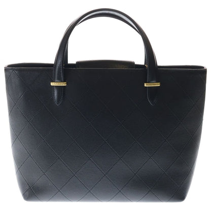 Chanel Quilted Classic Shopping Handbag Tote Shoulder Bag Black Caviar Leather — view 2