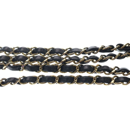 Chanel 25 S Flap S Chain Shoulder Bag Black Lambskin Gold — view 7