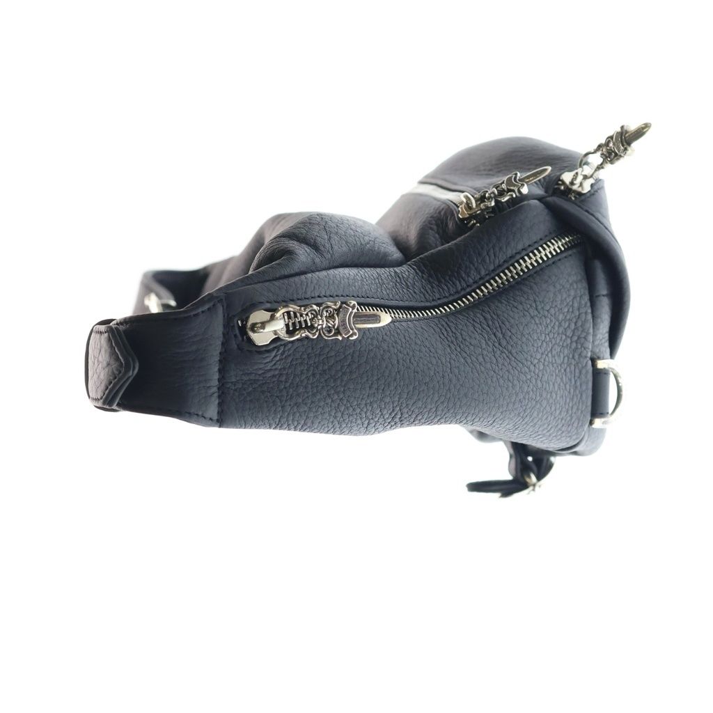 Chrome Hearts 1 Snat Pack Dagger Zip Gunslinger Belt Leather Waist Bag Black — view 3