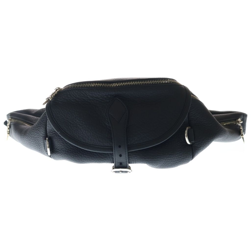 Chrome Hearts 1 Snat Pack Dagger Zip Gunslinger Belt Leather Waist Bag Black — view 4