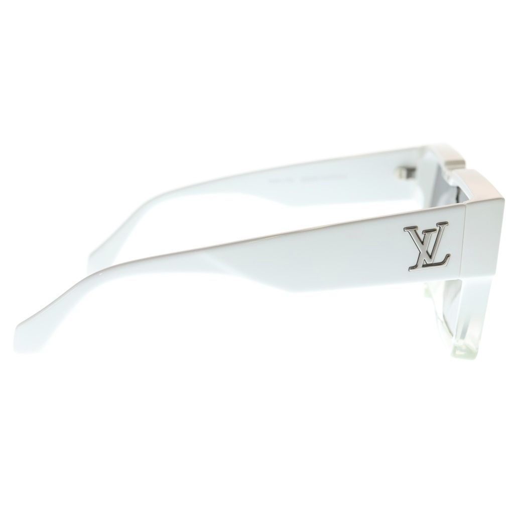 Louis Vuitton Cyclone Square Sunglasses Eyewear White — view 3