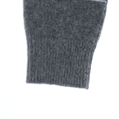 Loewe Anagram Jacquard Wool Knit Sweater Crew Neck Gray — view 4