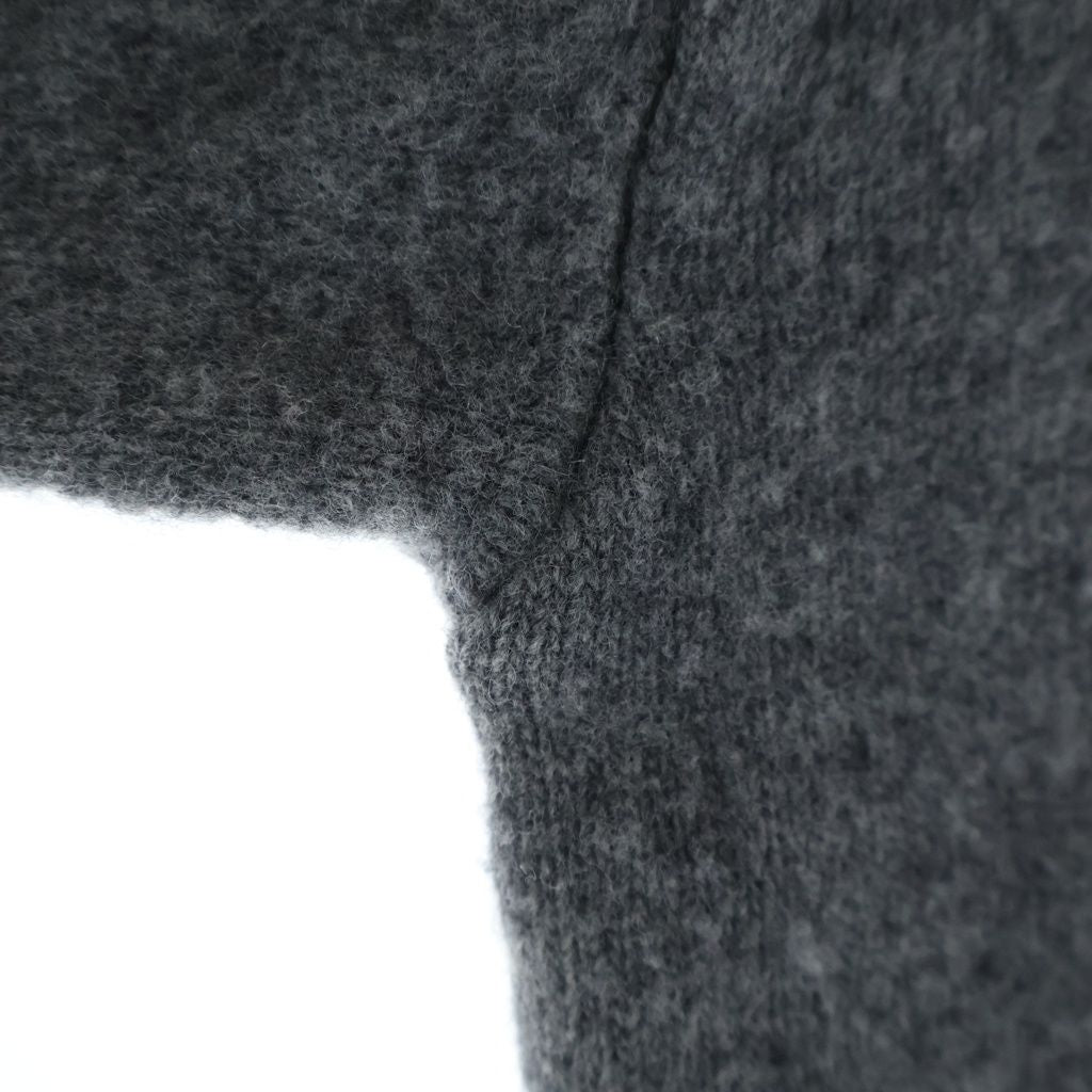 Loewe Anagram Jacquard Wool Knit Sweater Crew Neck Gray — view 5
