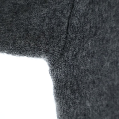 Loewe Anagram Jacquard Wool Knit Sweater Crew Neck Gray — view 5