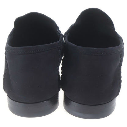 Gucci Horsebit Suede Leather Low-Cut Shoes Loafers Silver Black — view 3
