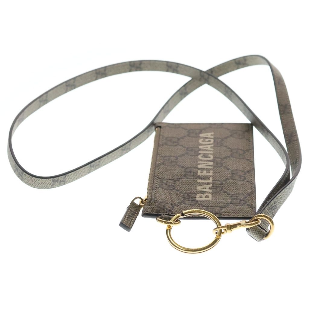 Gucci x Balenciaga the Hacker Strap with Card Case Shoulder Beige — view 3