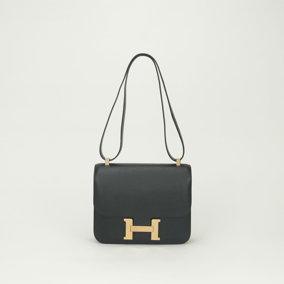 Hermes Constance 3 24 Shoulder Bag Epsom Noir Black Gold Veau Buckle