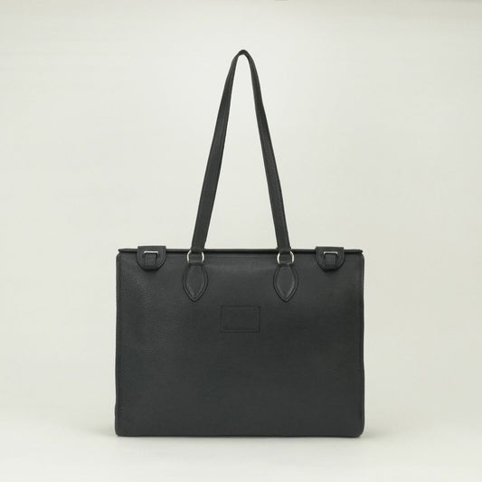 Hermes Cabas 40 Business Briefcase Taurillon Clemence Dark Navy