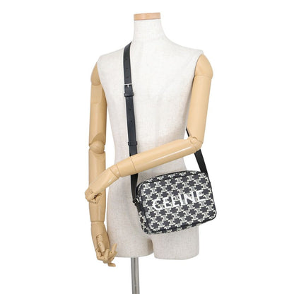 Celine Shoulder Bag Triomphe Horizontal Black White — view 4