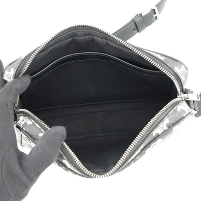 Celine Shoulder Bag Triomphe Horizontal Black White — view 5