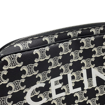 Celine Shoulder Bag Triomphe Horizontal Black White — view 7