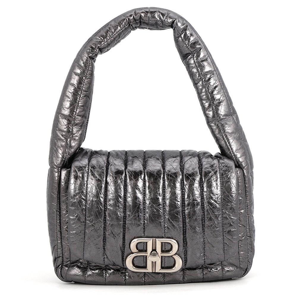 Balenciaga Shoulder Bag Monaco BB Logo Small Leather