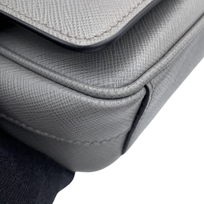 Prada Shoulder Bag Triangle Logo Saffiano Leather — view 6