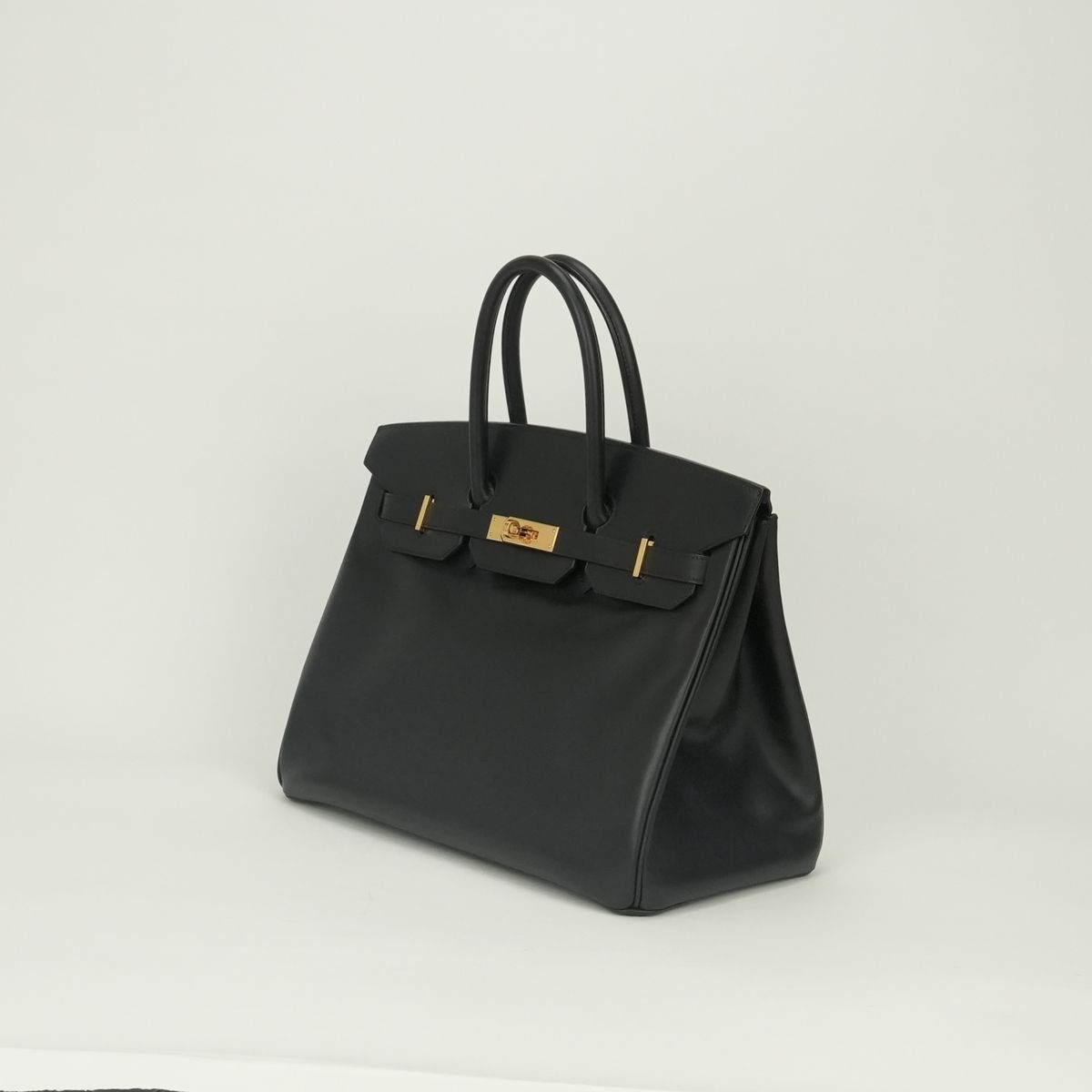 Hermes Birkin 35 Box Calf Noir Black — view 2
