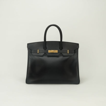 Hermes Birkin 35 Box Calf Noir Black