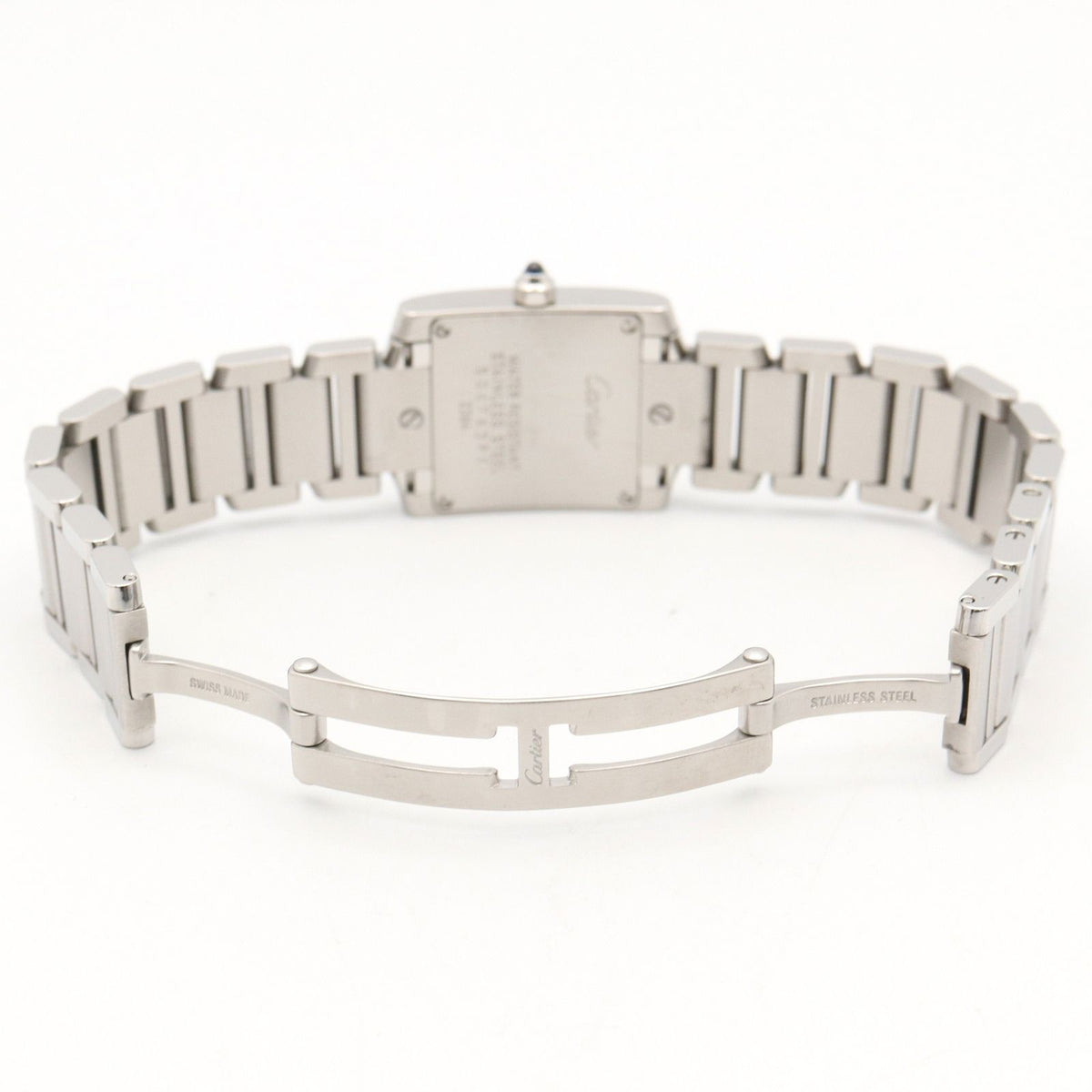 Cartier Watch Tank Francaise SM Silver Stainless Steel — view 4