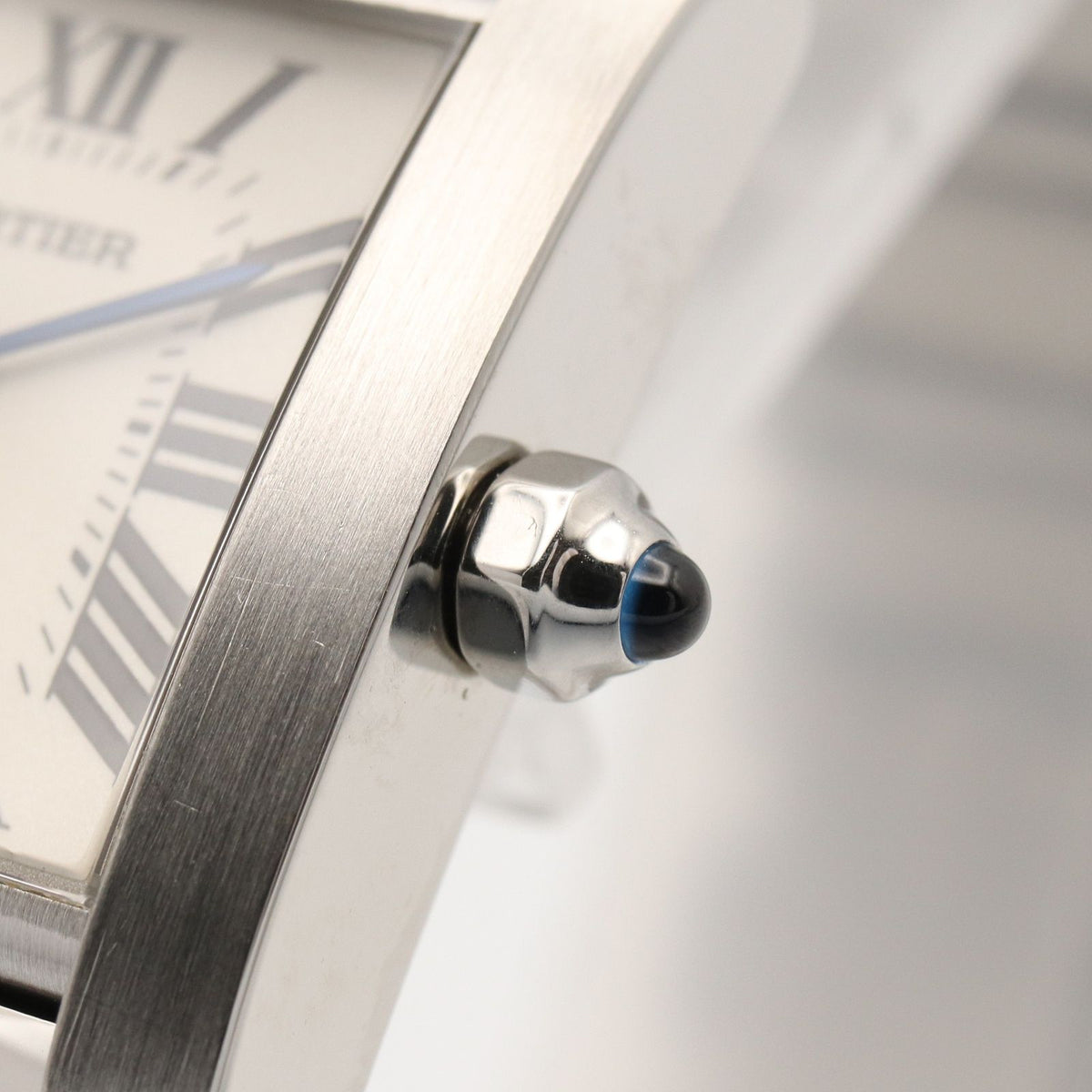 Cartier Watch Tank Francaise SM Silver Stainless Steel — view 6