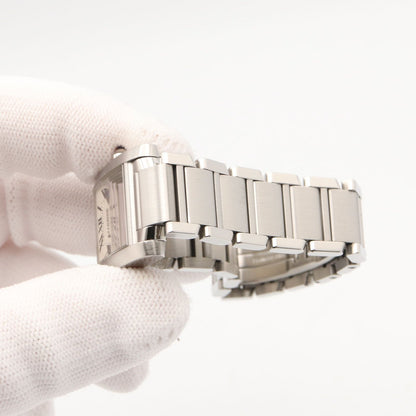 Cartier Watch Tank Francaise SM Silver Stainless Steel — view 8