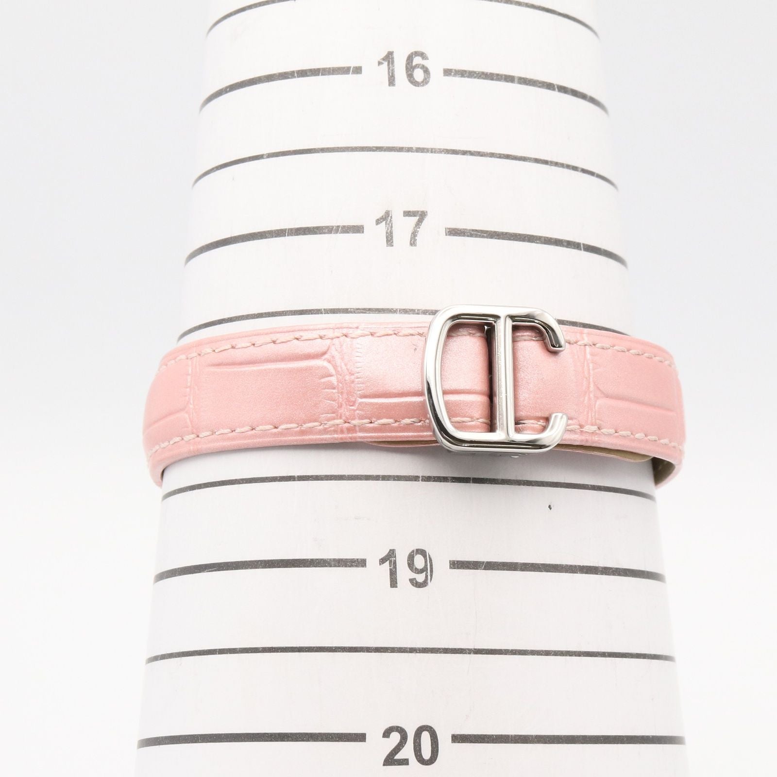 Cartier Watch Baron Blue Pink Stainless Steel — view 8