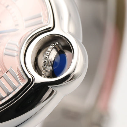 Cartier Watch Baron Blue Pink Stainless Steel — view 7