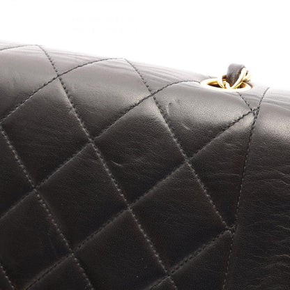 Chanel Shoulder Bag Quilted Diana Flap Black Lambskin Chain — view 6