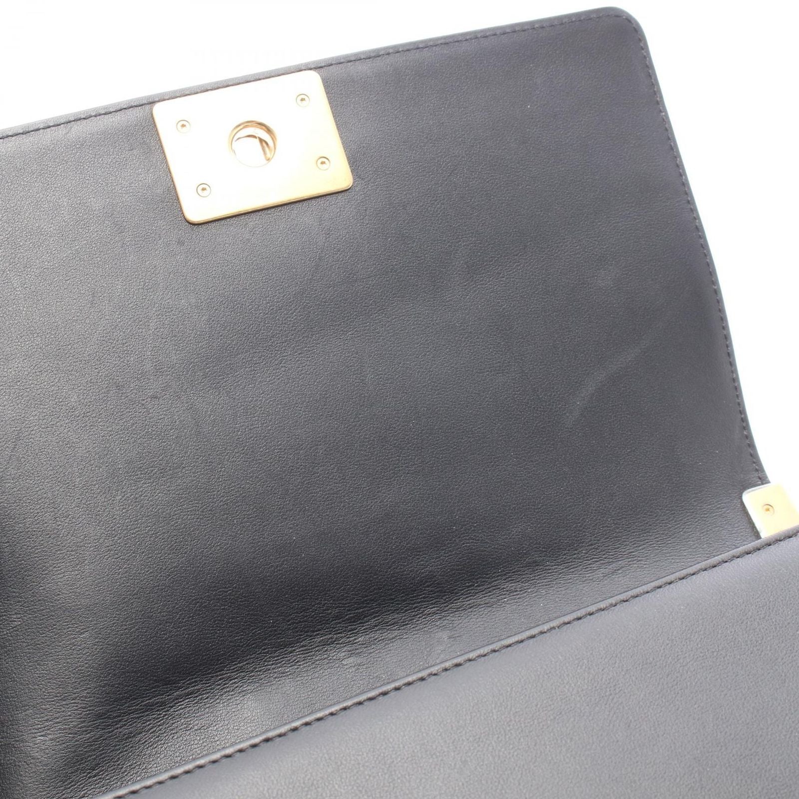 Chanel Shoulder Bag Boy Black Lambskin Boy Chain — view 7