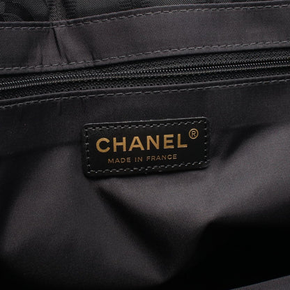 Chanel Tote Bag New Travel Line MM Black Nylon Leather MM — view 4