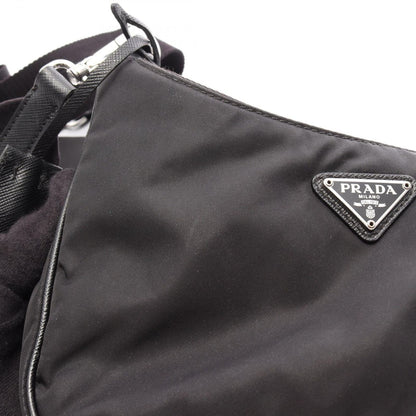 Prada Shoulder Bag Re Edition 2-Way Black Nylon Saffiano Leather — view 7