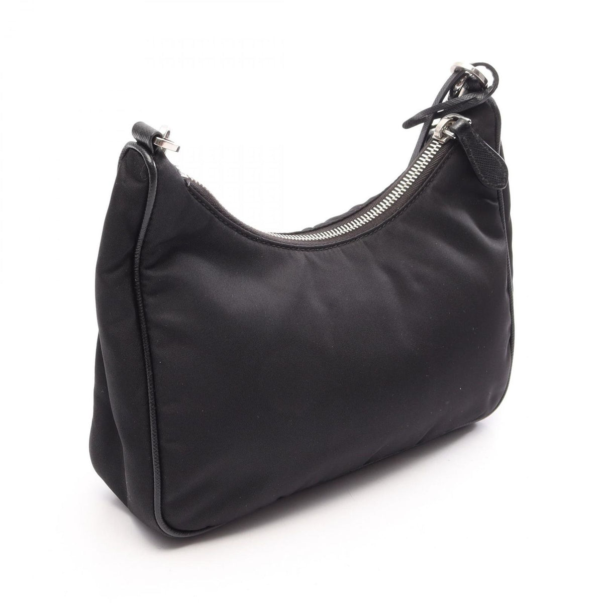 Prada Shoulder Bag Re Edition 2-Way Black Nylon Saffiano Leather — view 2