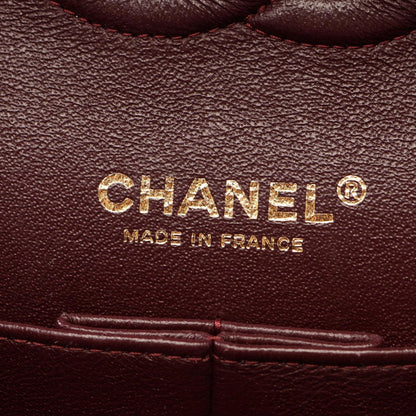 Chanel Shoulder Bag Quilted Double Flap Black Caviar Leather Chain — view 4