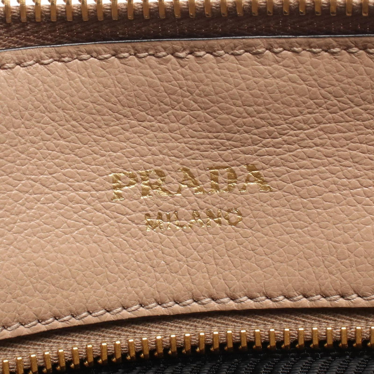 Prada Glace'Calfskin 2-Way Beige Leather Handbag — view 4
