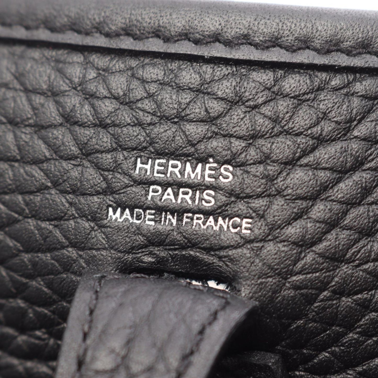 Hermes Shoulder Bag Evelyne Amazon TPM Black Leather — view 4