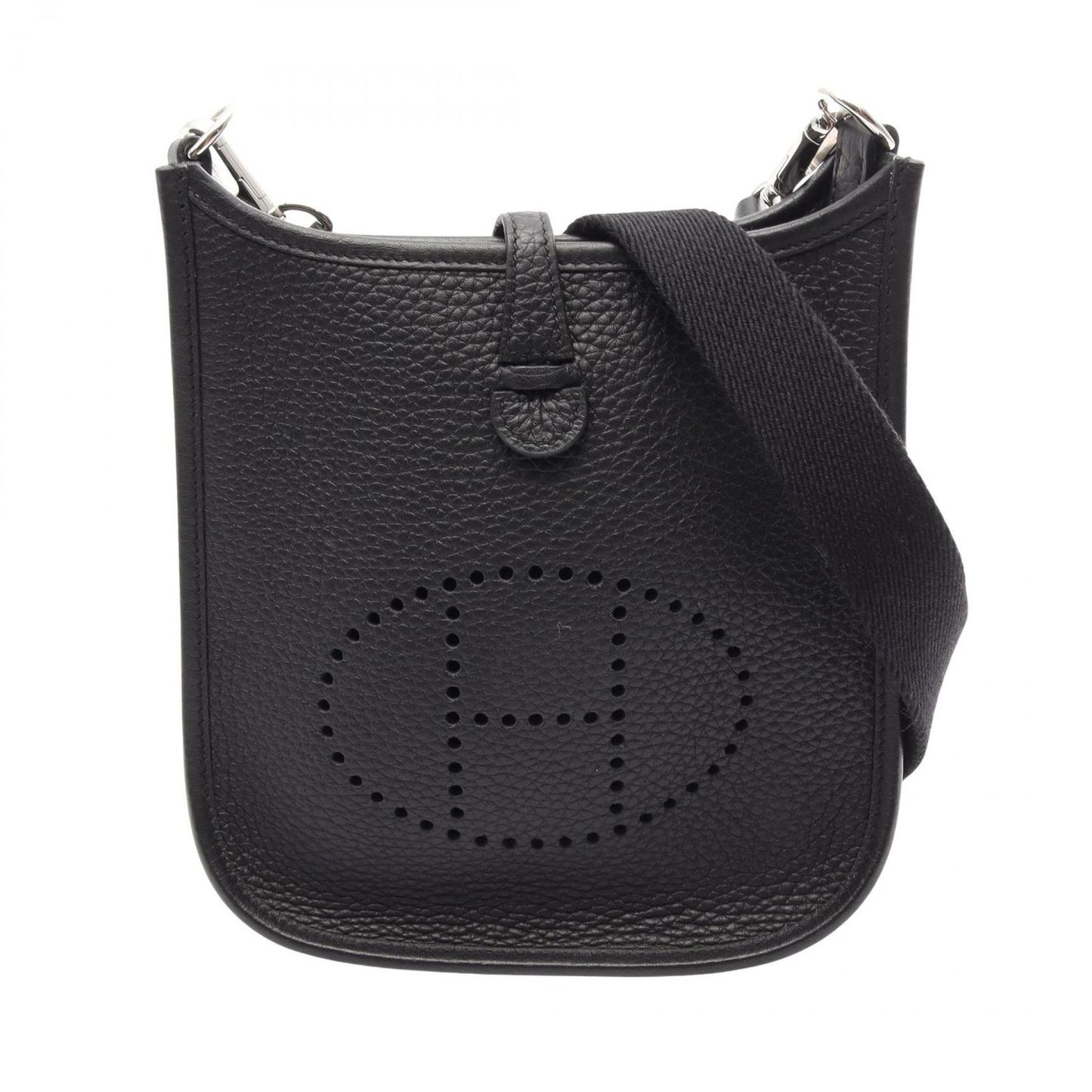 Hermes Shoulder Bag Evelyne Amazon TPM Black Leather