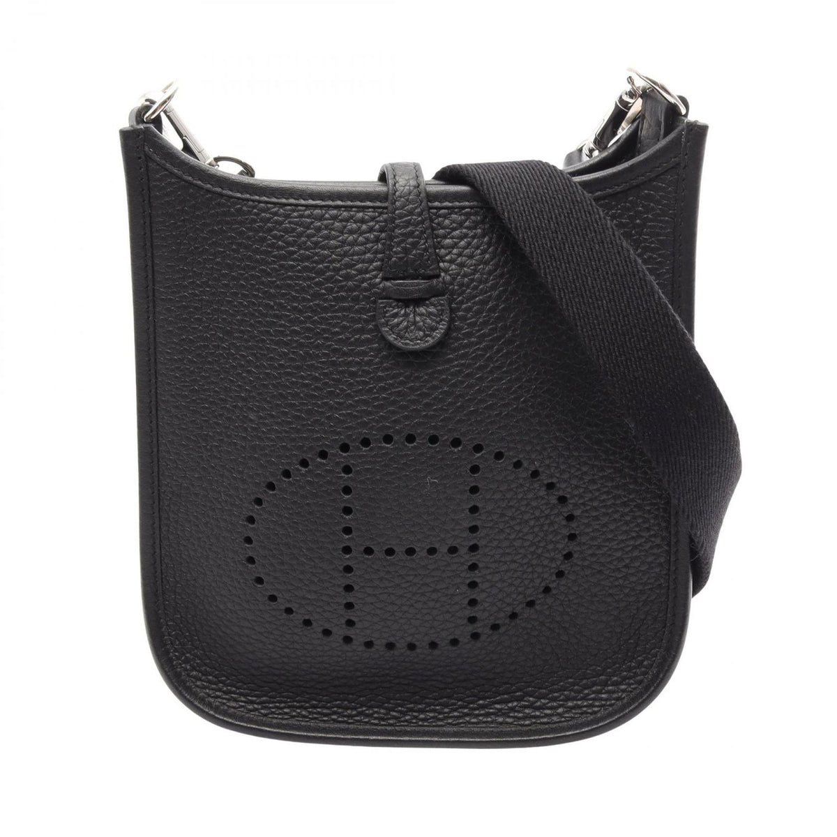 Hermes Shoulder Bag Evelyne Amazon TPM Black Leather