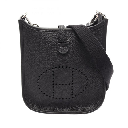 Hermes Shoulder Bag Evelyne Amazon TPM Black Leather