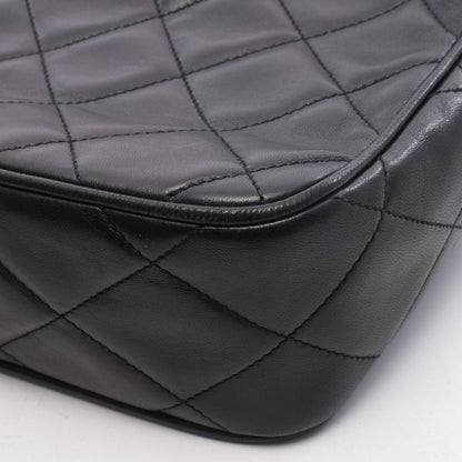 Chanel Shoulder Bag Quilted Black Lambskin Chain — view 7