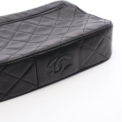 Chanel Shoulder Bag Quilted Black Lambskin Chain — view 6