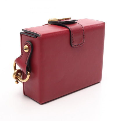 Dior Shoulder Bag Addict Small Box Amaranth Leather Box — view 2