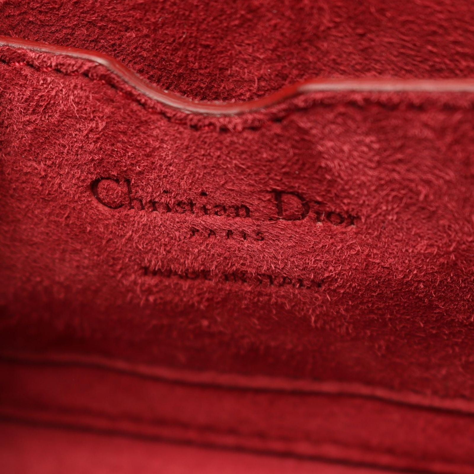 Dior Shoulder Bag Addict Small Box Amaranth Leather Box — view 4