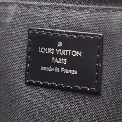 Louis Vuitton Shoulder Bag Mick PM Damier Graphite Canvas Leather — view 4