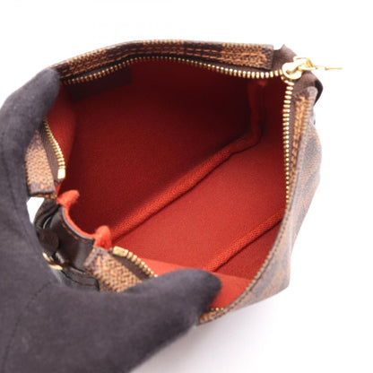 Louis Vuitton Trousse Makeup Damier Ebene Canvas Leather Handbag — view 3