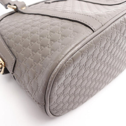 Gucci Micro Guccissima 2-Way Gray Leather GG Shoulder Bag — view 6
