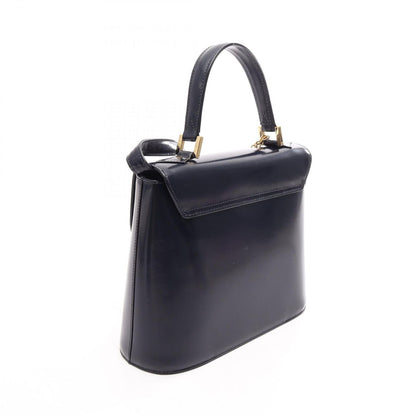 Saint Laurent 2-Way Navy Leather Handbag — view 2