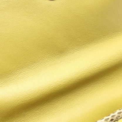 Bottega Veneta Shoulder Bag Olympia Intrecciato Green Exotic Leather Chain — view 5