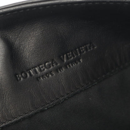 Bottega Veneta Shoulder Bag Intrecciato Black Navy Leather — view 4