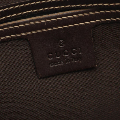 Gucci Shoulder Bag GG Supreme Beige Brown Canvas Leather — view 4