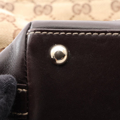 Gucci Tote Bag GG Canvas Beige Brown Horsebit — view 7