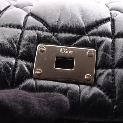 Dior Shoulder Bag Milly la Foret Cannage Black Leather Chain — view 7