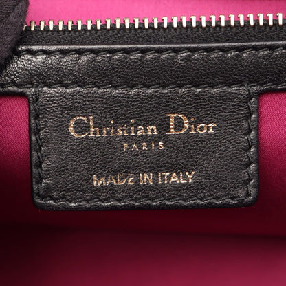 Dior Shoulder Bag Milly la Foret Cannage Black Leather Chain — view 4